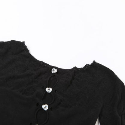 Eleganter, langärmliger Strampler mit Cutout