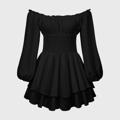 Eleganter Rüschen-Strampler mit Laternenärmeln