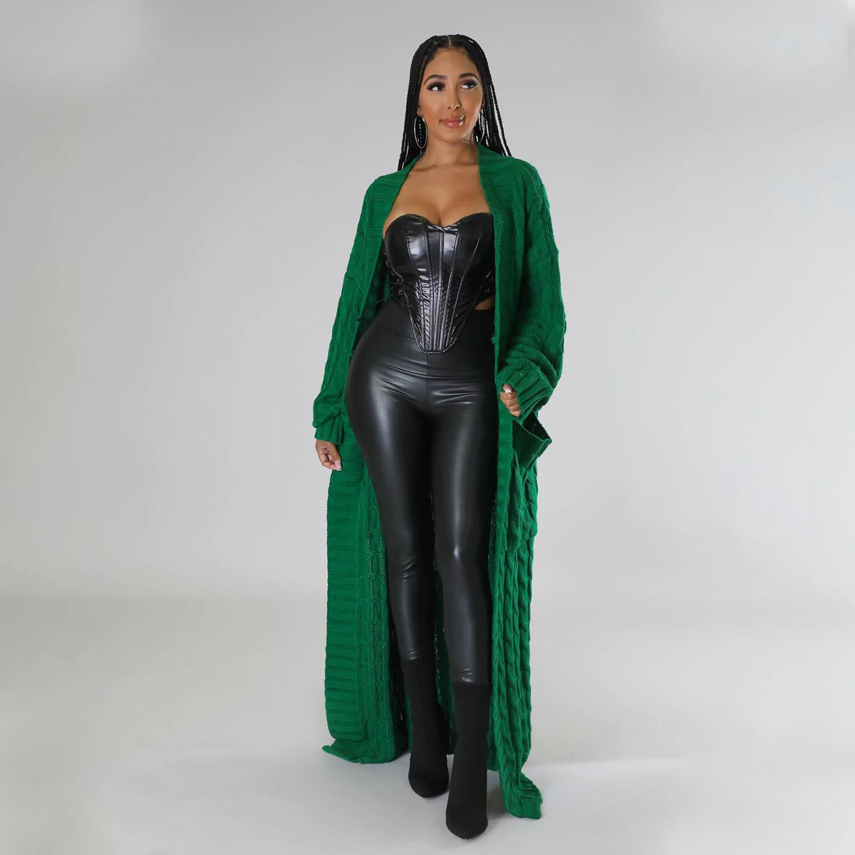 Elegant Winter Long Cardigan Sweater