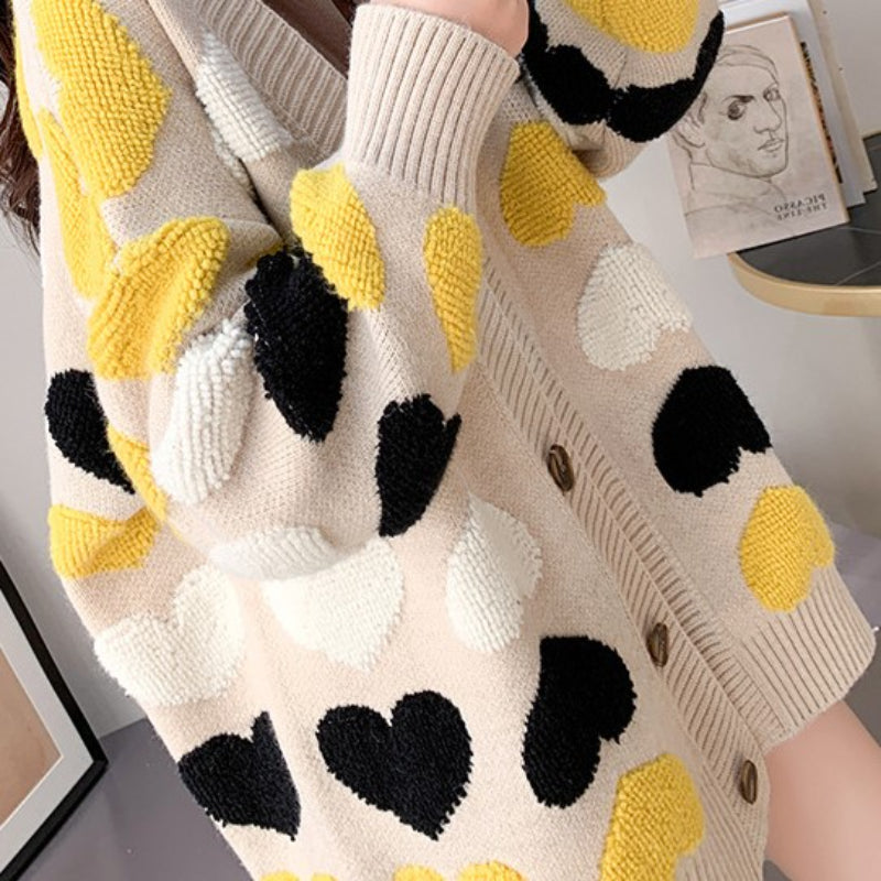 Fashionable Long Thick Sweater Cardigan