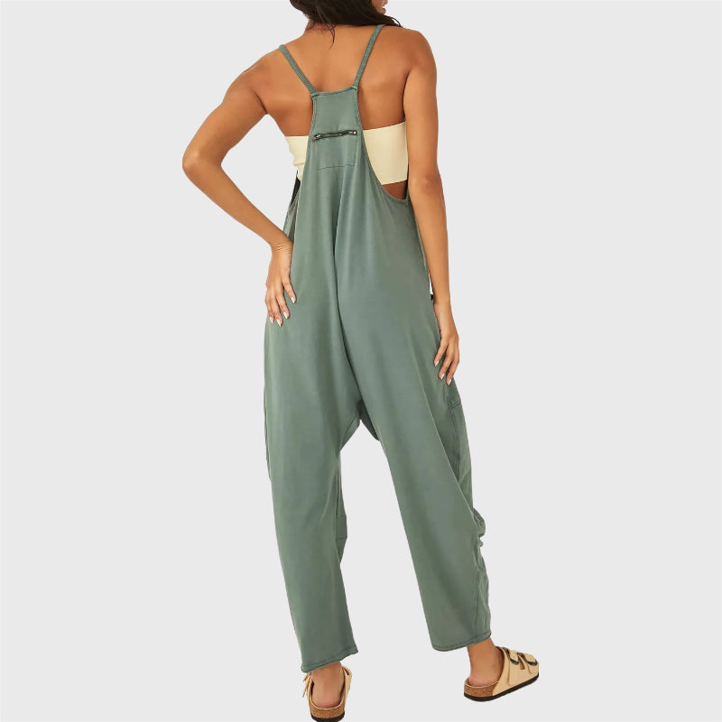 Fashionable Sling Pocket Jumpsuit