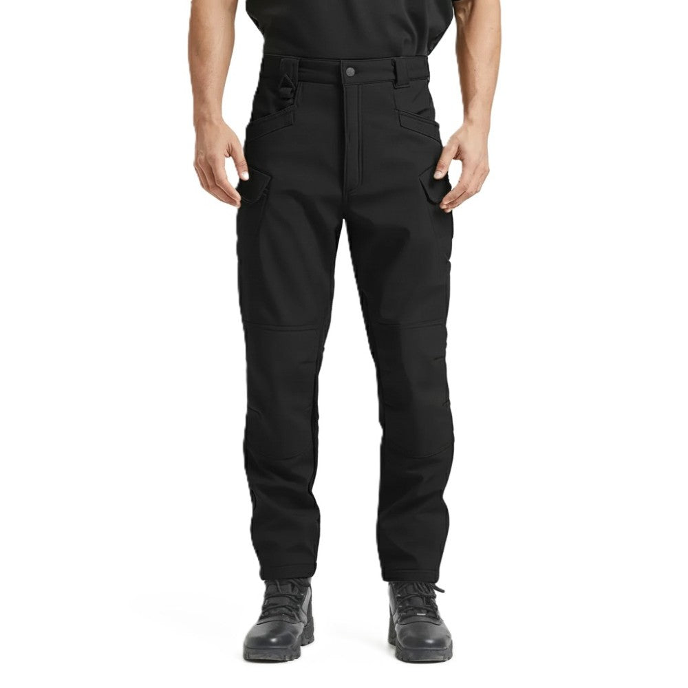 Fleece Lined Cargo Pants For Men With Tactical Design For Winter And Outdoor Hiking