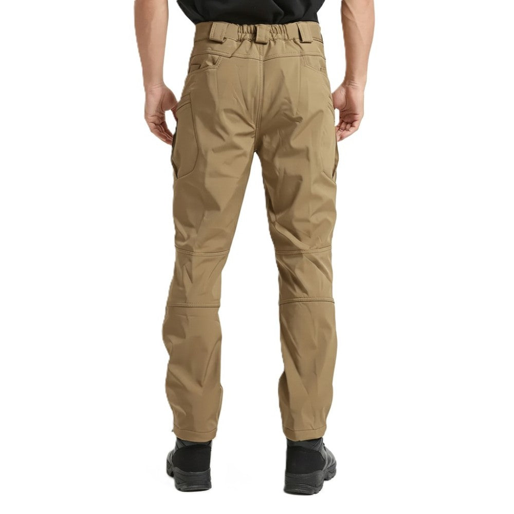Fleece Lined Cargo Pants For Men With Tactical Design For Winter And Outdoor Hiking