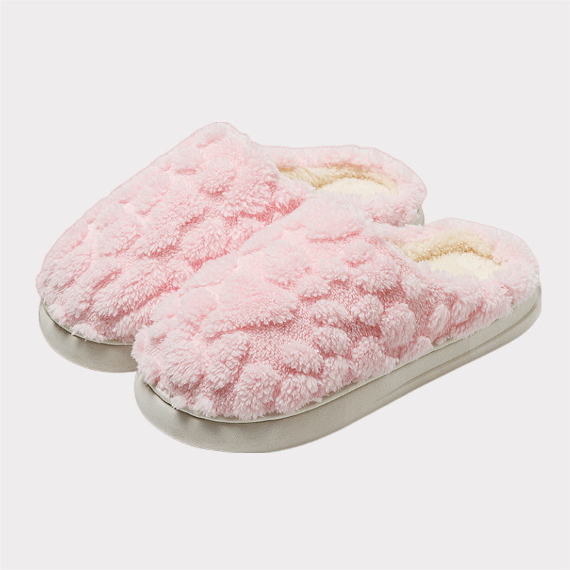 Pantoufles en peluche douce en polaire moelleuse 