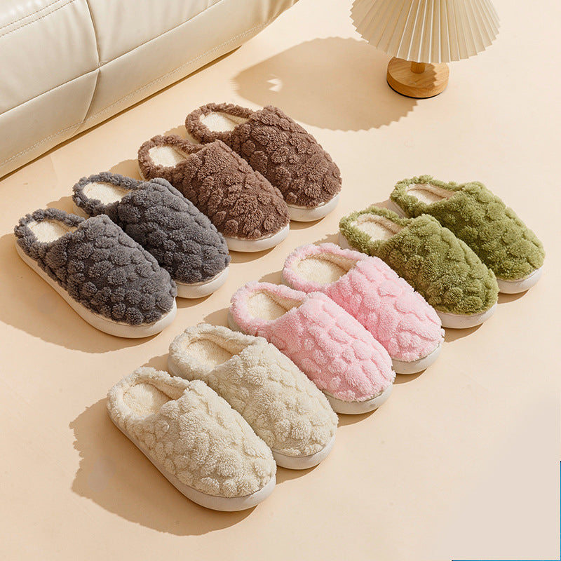 Pantoufles en peluche douce en polaire moelleuse 