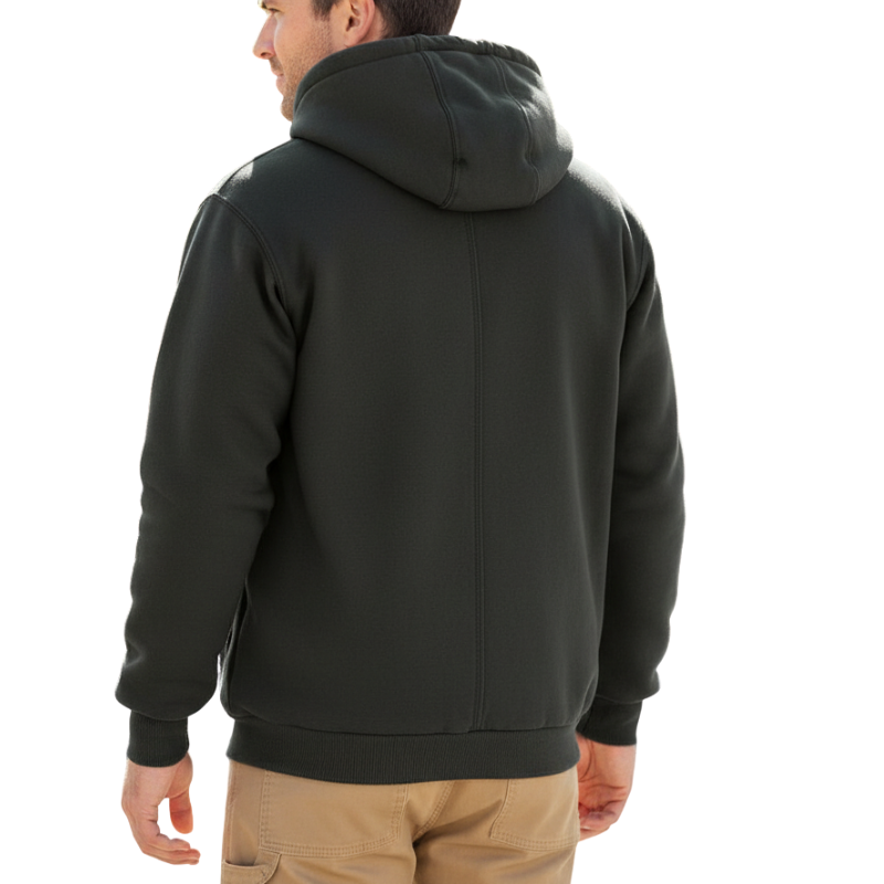 Rain Defender Sherpa Lined Full Zip Hoodies With Midweight Warmth For Men