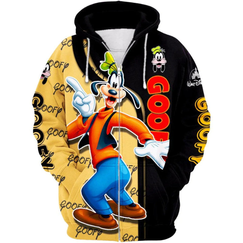 Goofy Comical Zip Up Hoodie