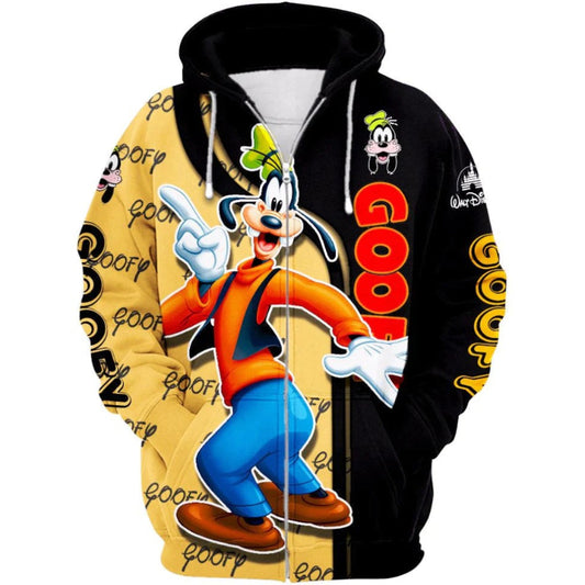 Sweat à capuche zippé Goofy Comical