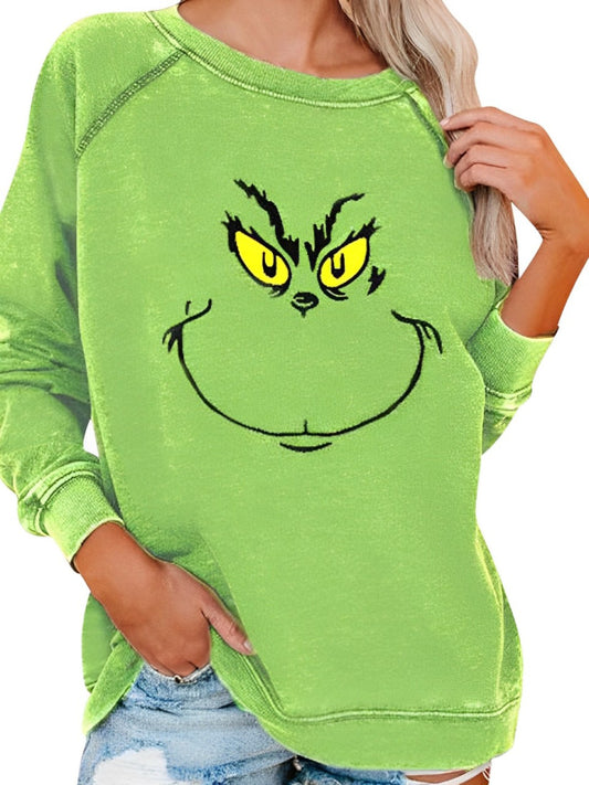 Greg Grinch Printed Long Sleeve Sweatshirt