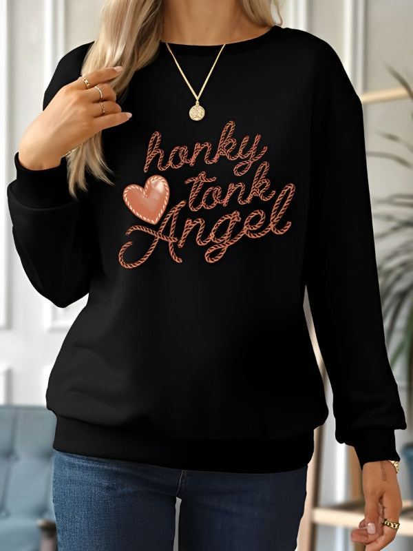 HONKY TONK ANGEL Printed Sweatshirt