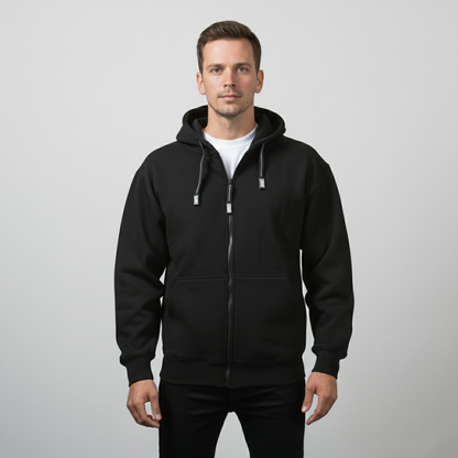 Heavyweight Full Zip Fleece Hoodie