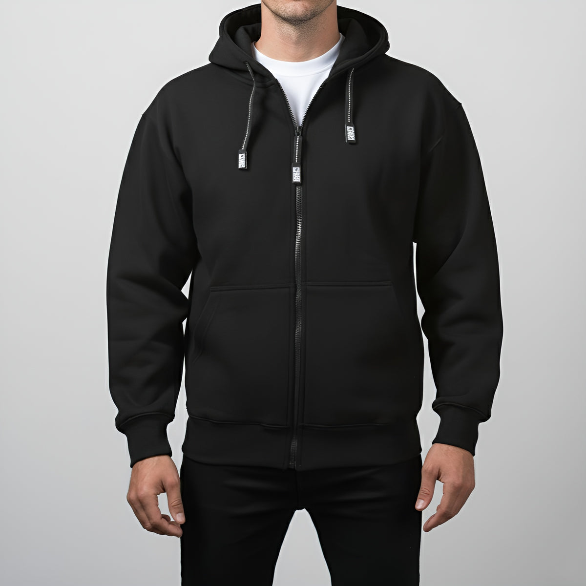 Heavyweight Full Zip Fleece Hoodie