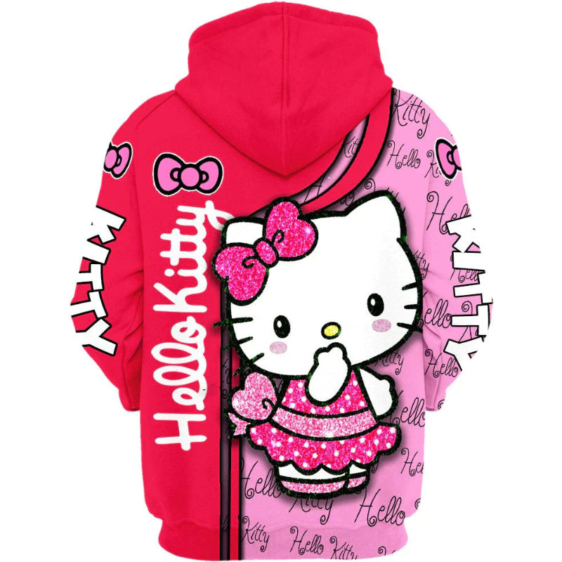 Kapuzenpullover mit Hello Kitty-Print