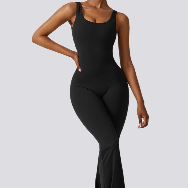 Hollow Cutout Sporty Yoga Jumpsuit