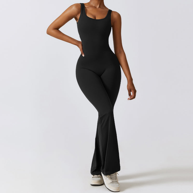 Hollow Cutout Sporty Yoga Jumpsuit