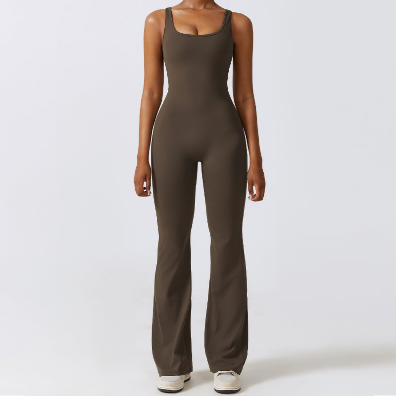 Hollow Cutout Sporty Yoga Jumpsuit