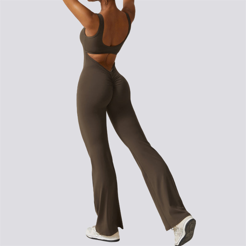 Hollow Cutout Sporty Yoga Jumpsuit