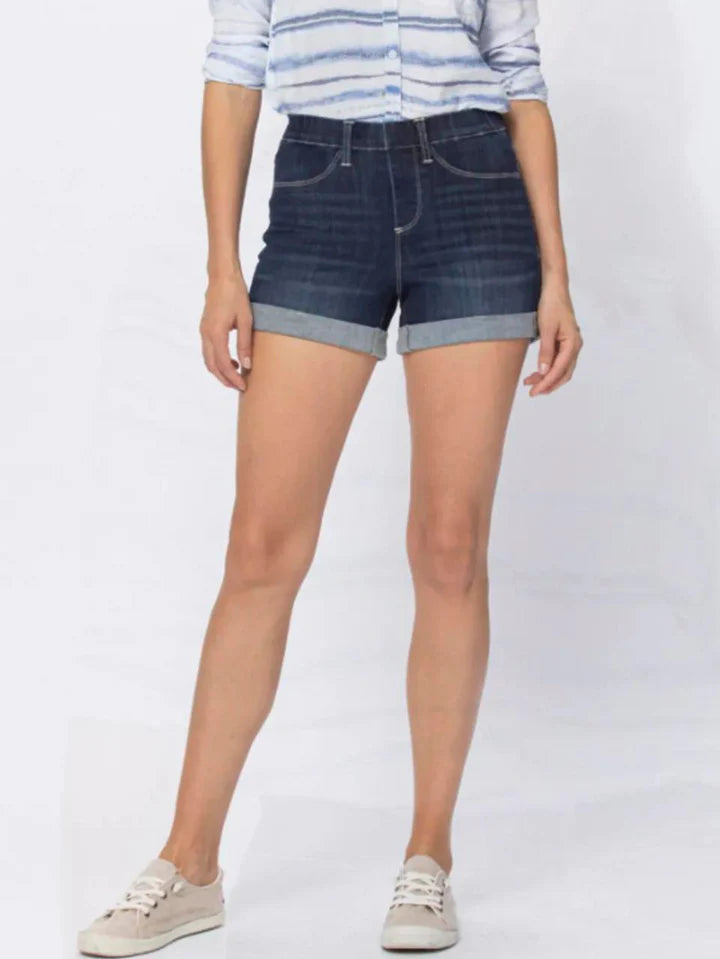 Judy Pull On Denim Jegging Shorts