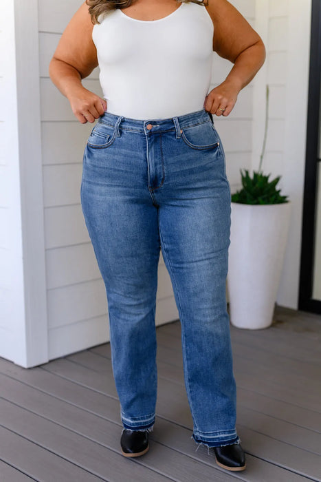 Judy – Bootcut-Jeans mit erhöhtem Bund