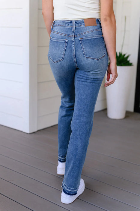 Judy – Bootcut-Jeans mit erhöhtem Bund