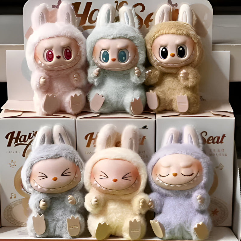 Labubu Energetic Thrilling Macaron Seated Collection Series