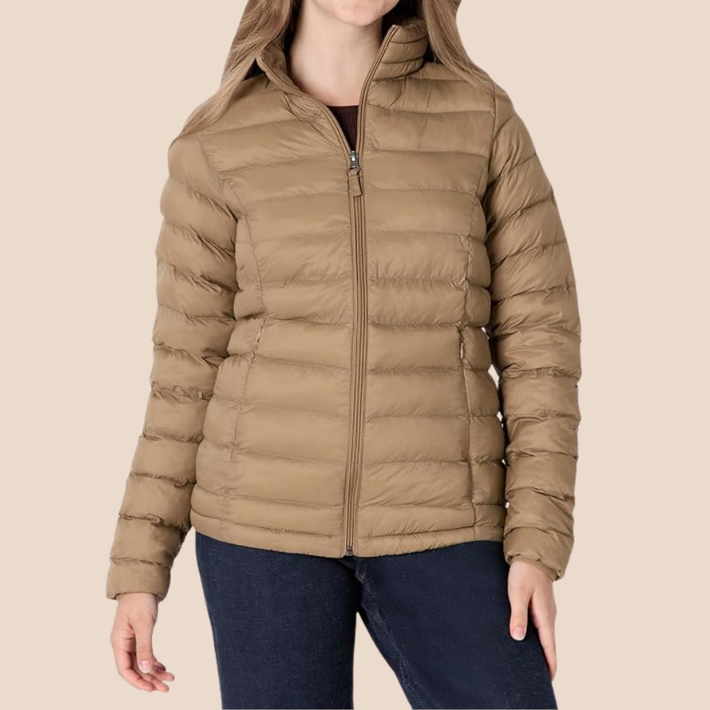 Lightweight Packable Puffer Jacket For Women