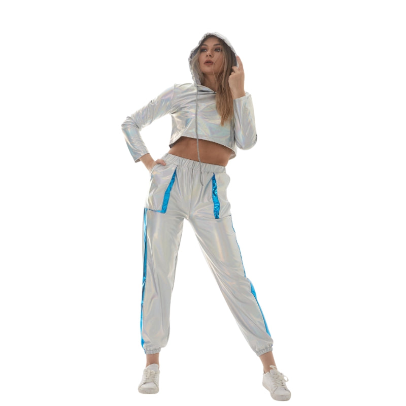 Long Sleeve Short Crop Loose Pullover Hoodie