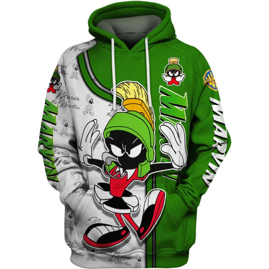 Marvin The Martian Printed Hoodie