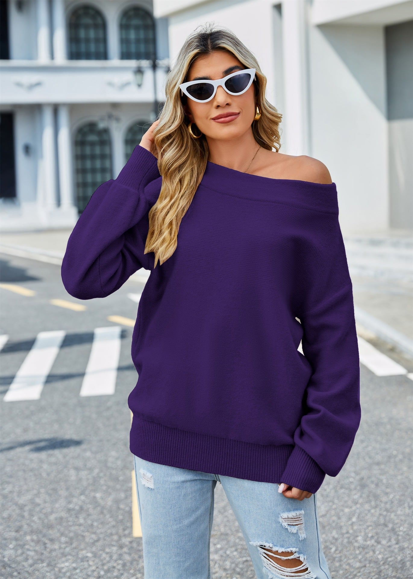 Elegant Stylish Plain Sweater