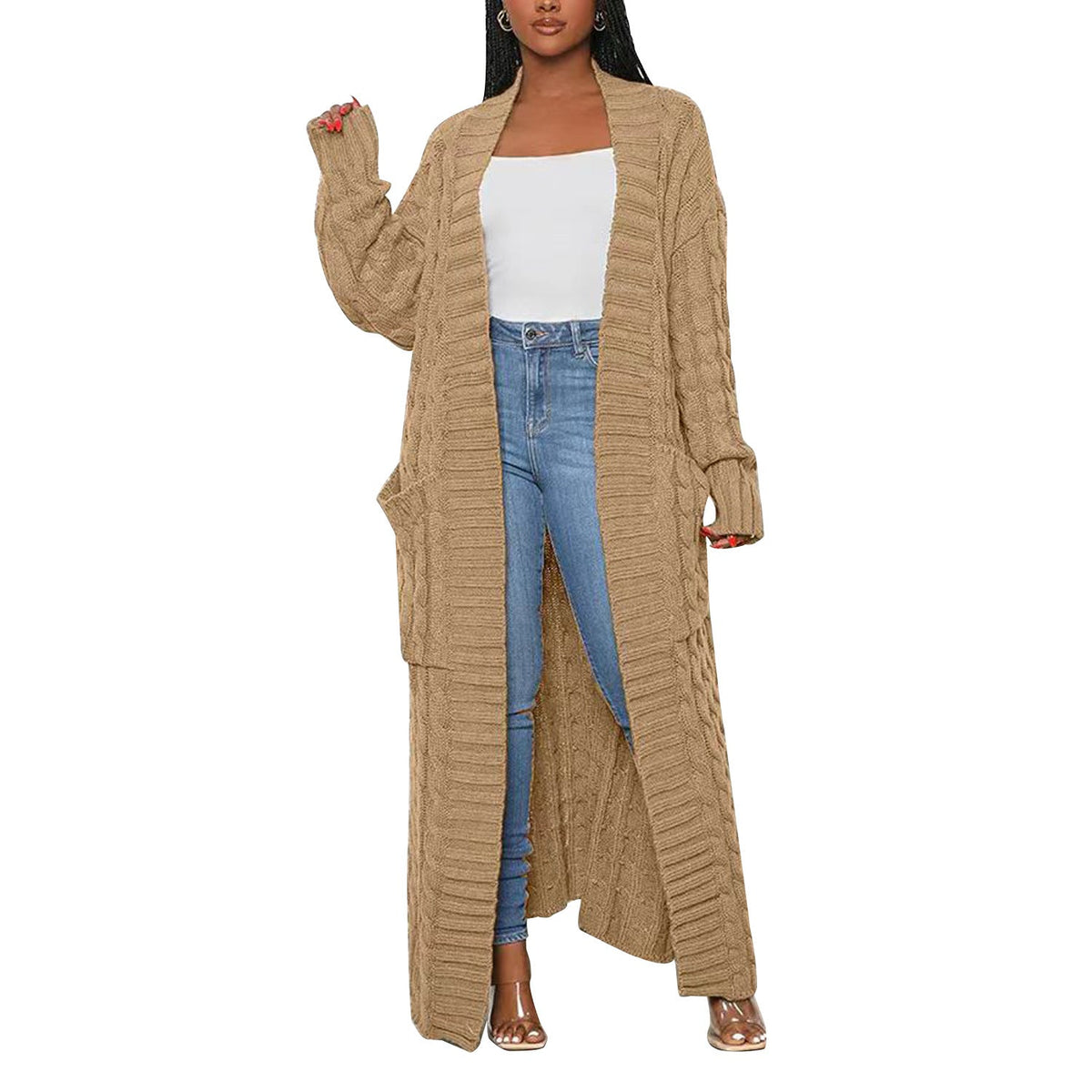 Elegant Winter Long Cardigan Sweater