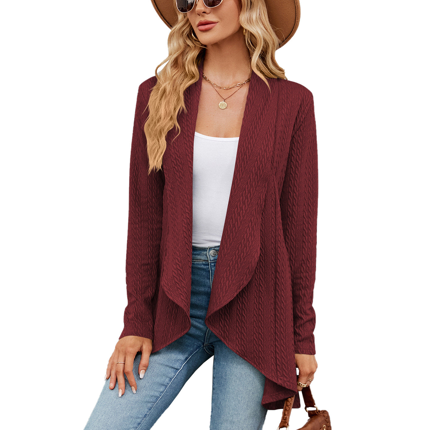 Casual Long Sleeve Knitted Coat Cardigan