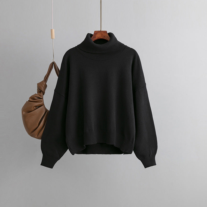 Pull court en tricot ample