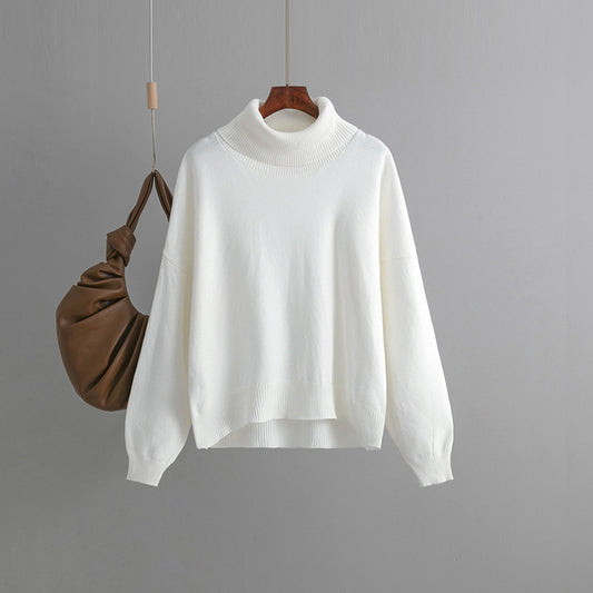 Pull court en tricot ample