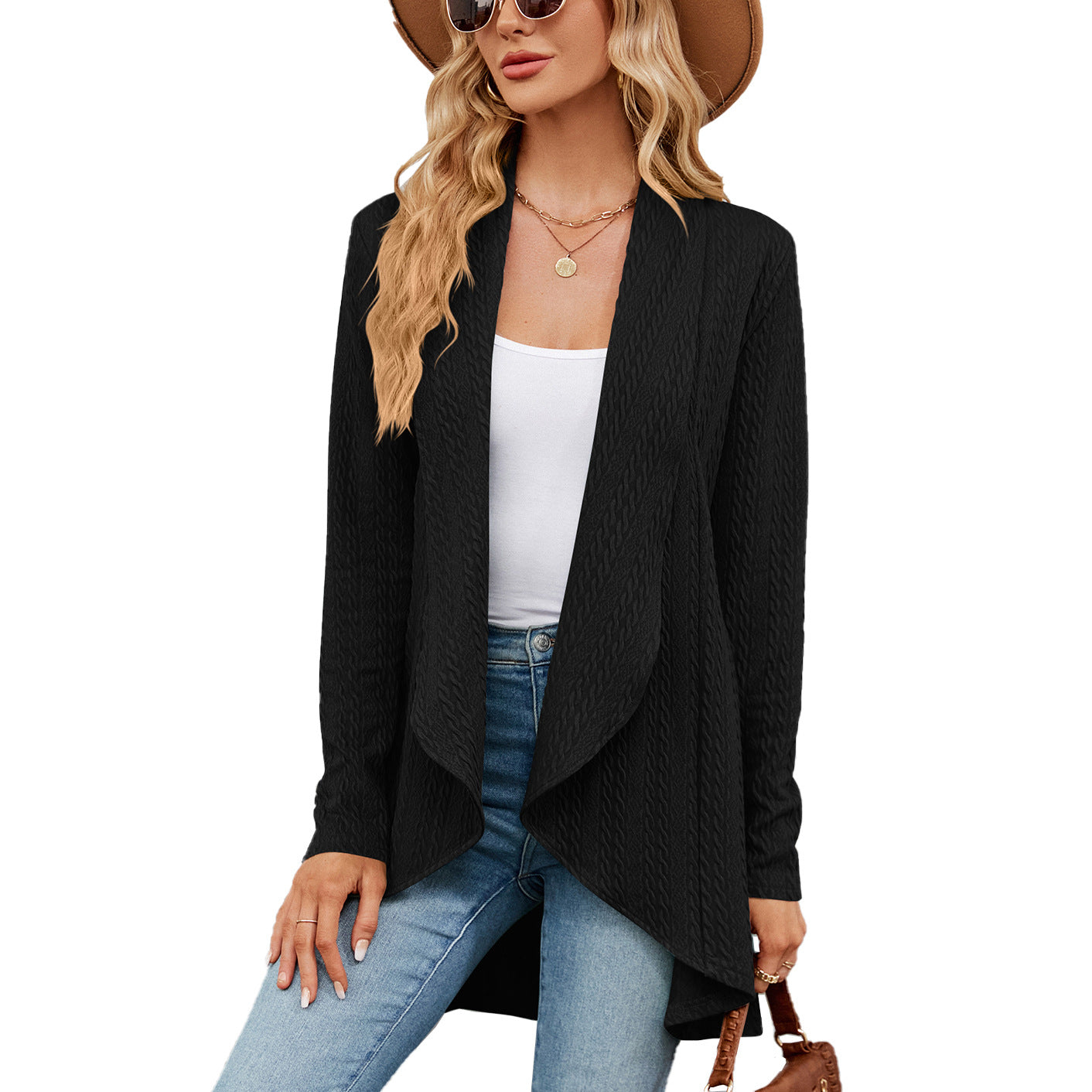 Casual Long Sleeve Knitted Coat Cardigan