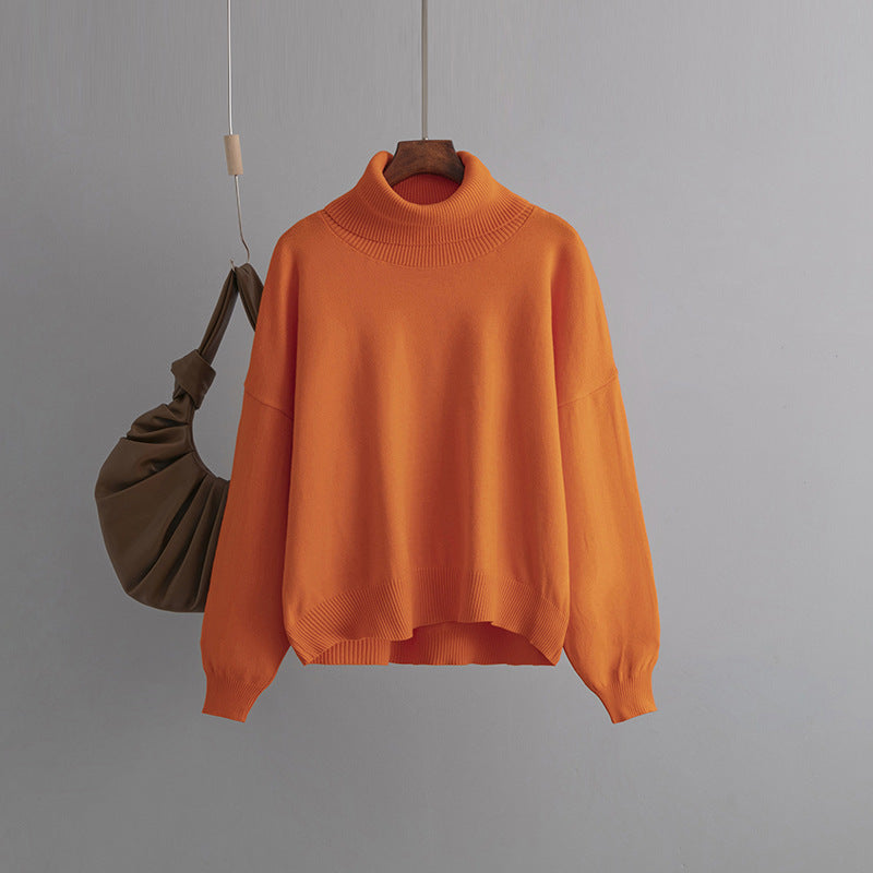 Pull court en tricot ample