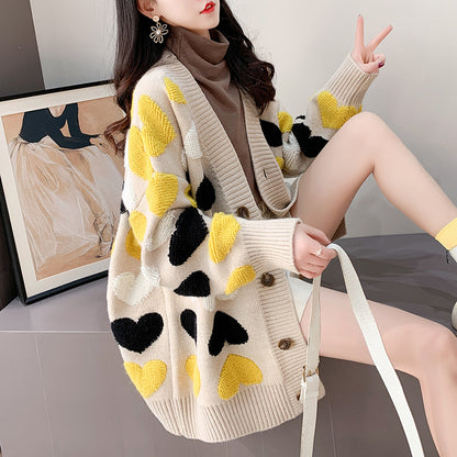 Fashionable Long Thick Sweater Cardigan