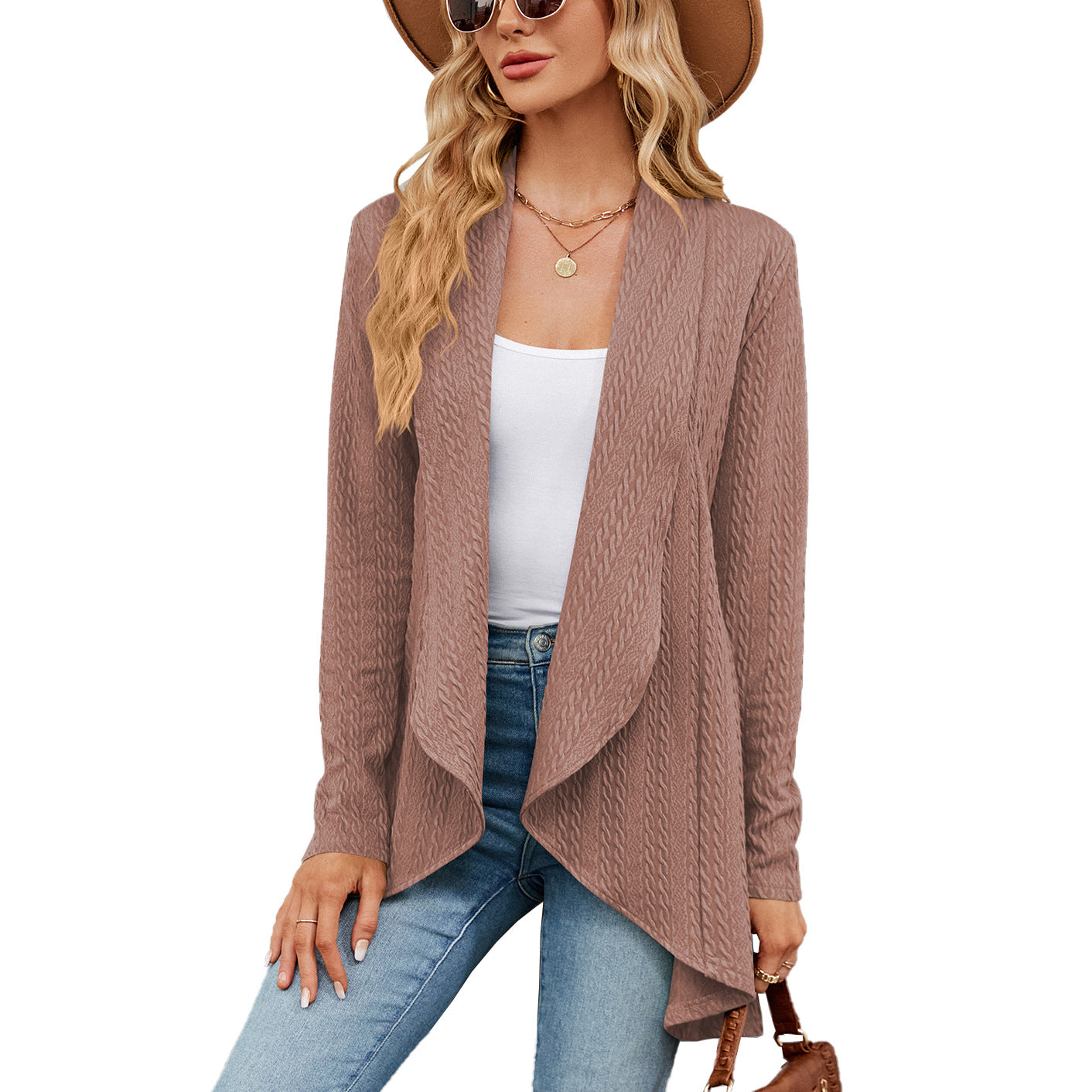 Casual Long Sleeve Knitted Coat Cardigan