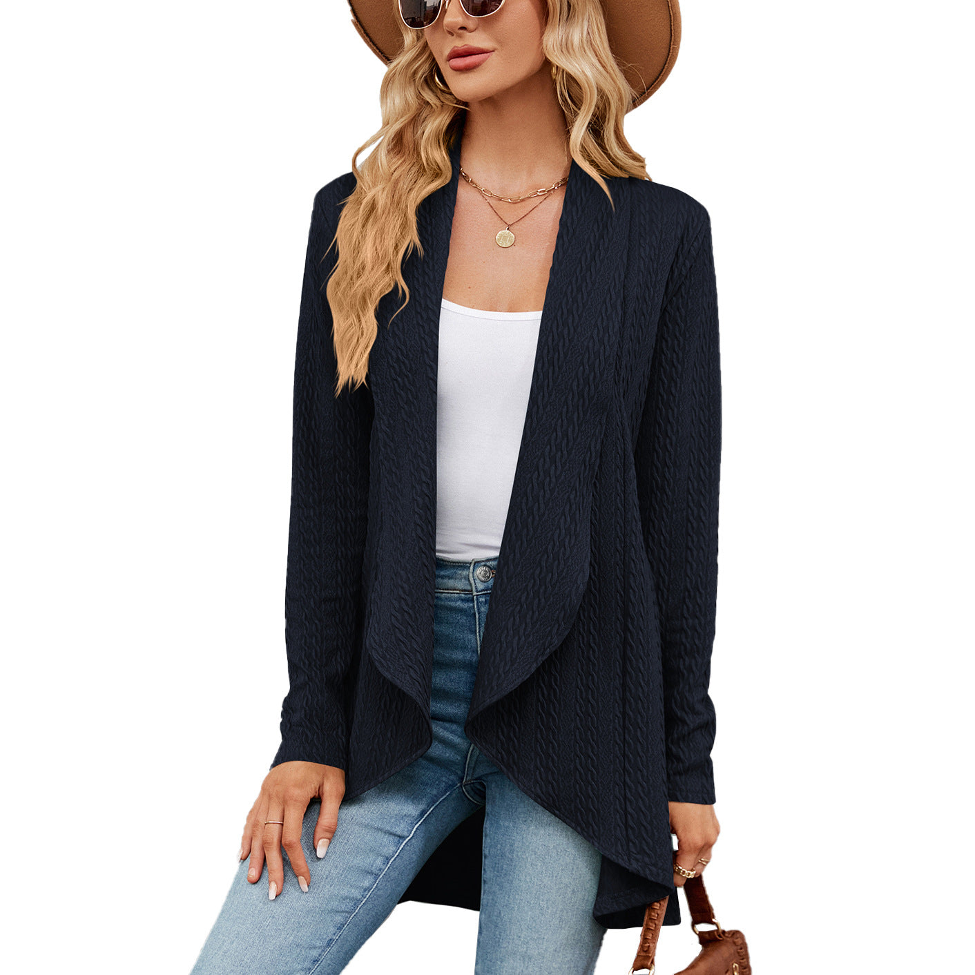 Casual Long Sleeve Knitted Coat Cardigan