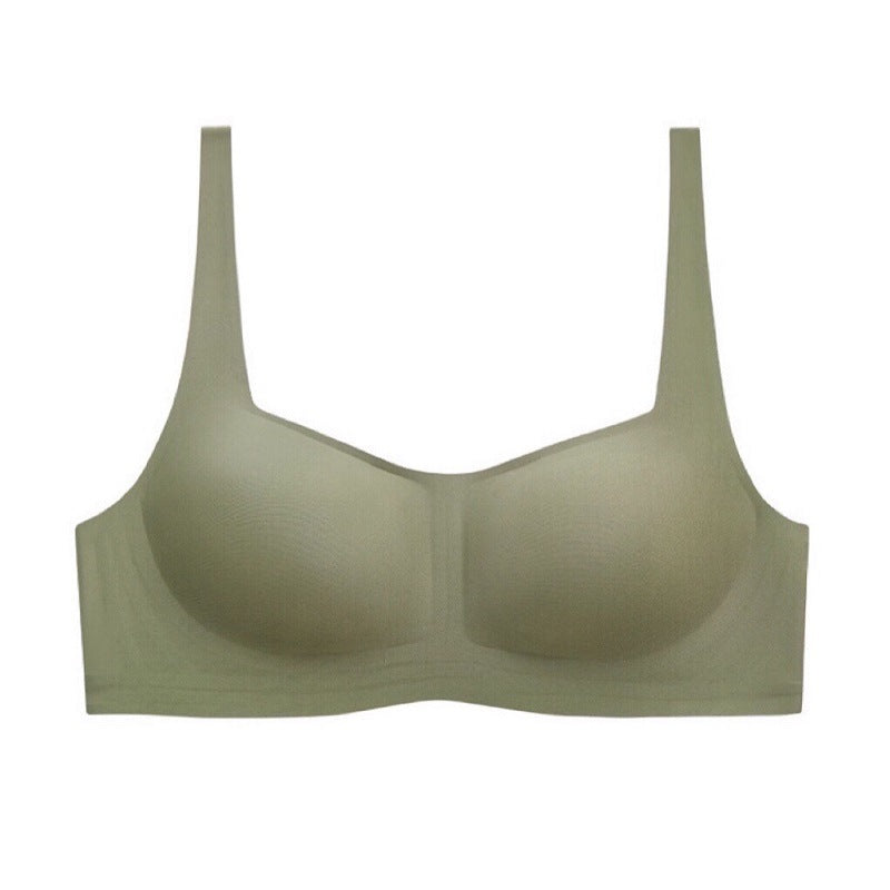 Seamless Thin Soft Support Square Collar Bra