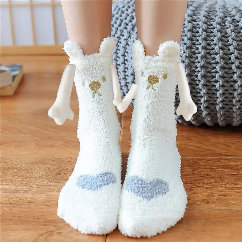 Christmas 3D Magnetic Couple Socks