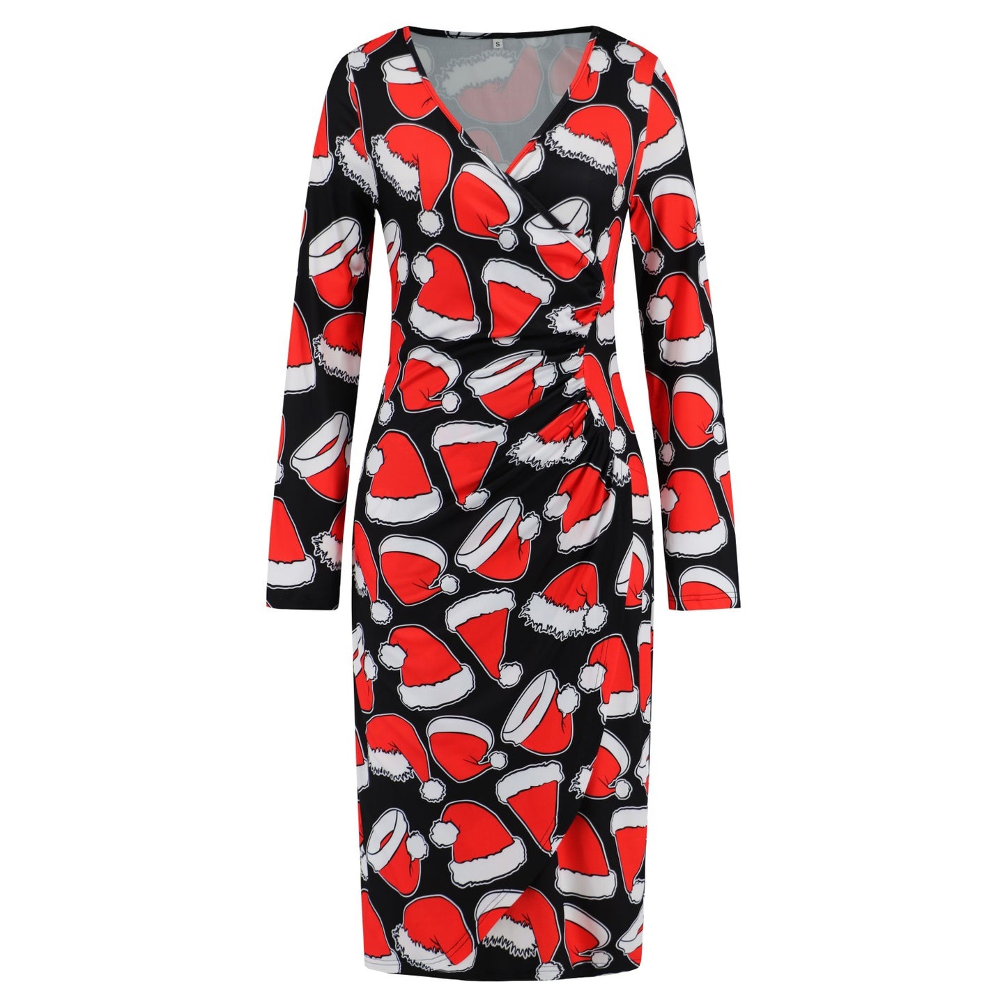 Christmas Printed Slimming Fit Dress