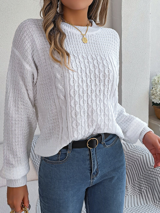 Winter Twist Lantern Casual Pullover Sweater