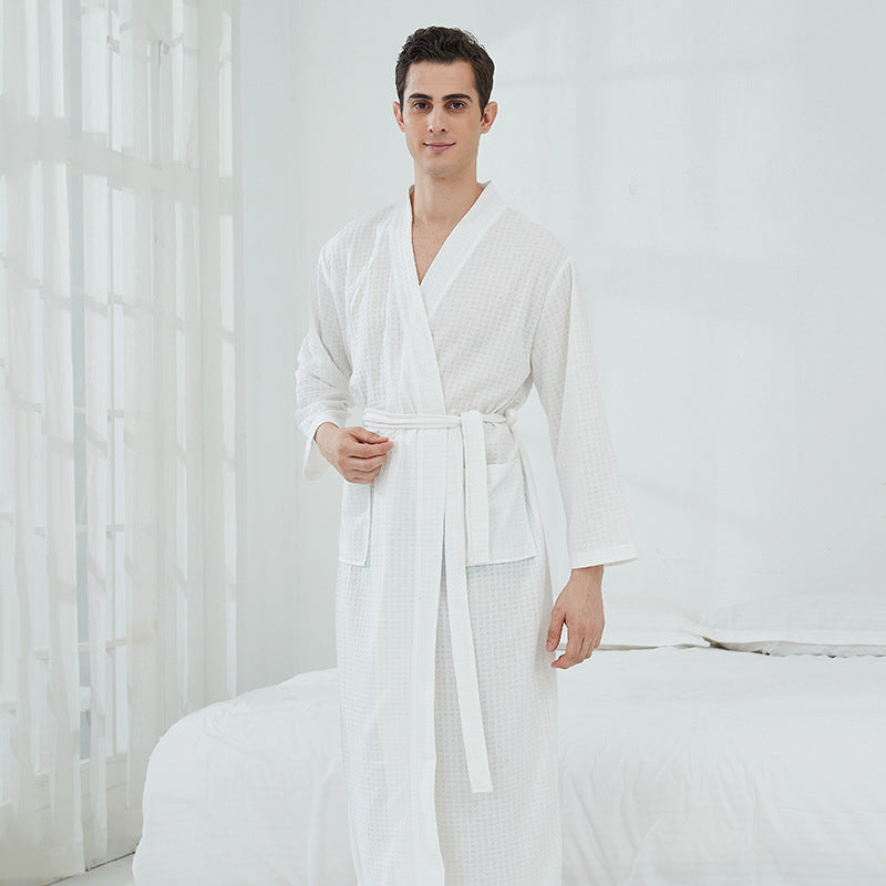 Sauna Thin Long Bathrobe