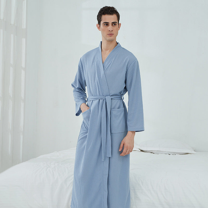 Sauna Thin Long Bathrobe