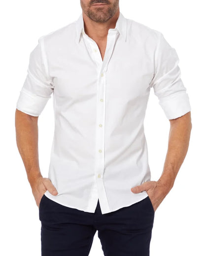 Oxford Stretch Zip Shirt