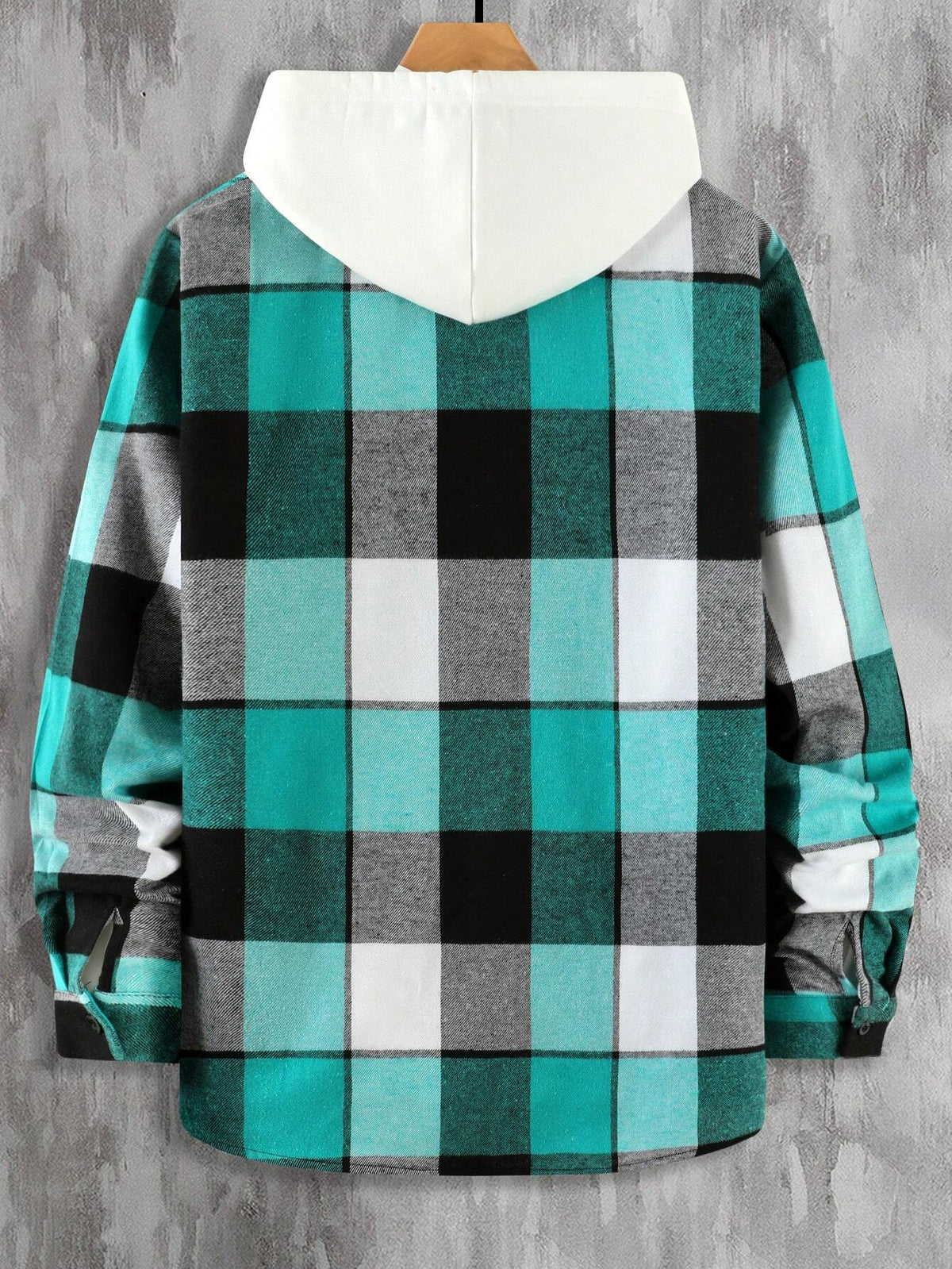 Plaid Print Flap Pocket Shirt