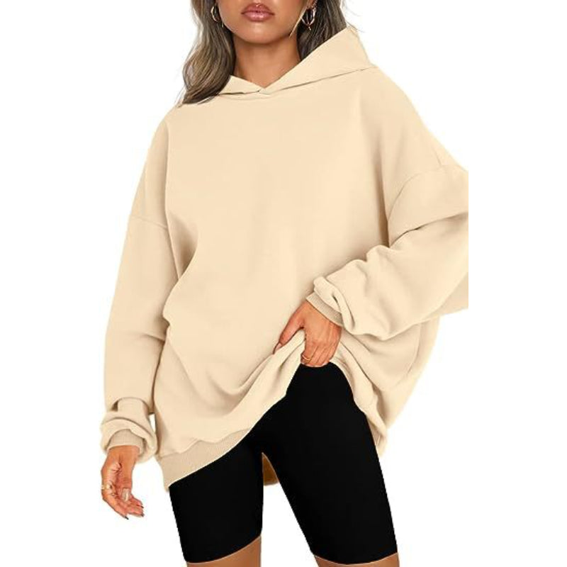 Casual Pullover Oversized Loose Brushed Hoodie