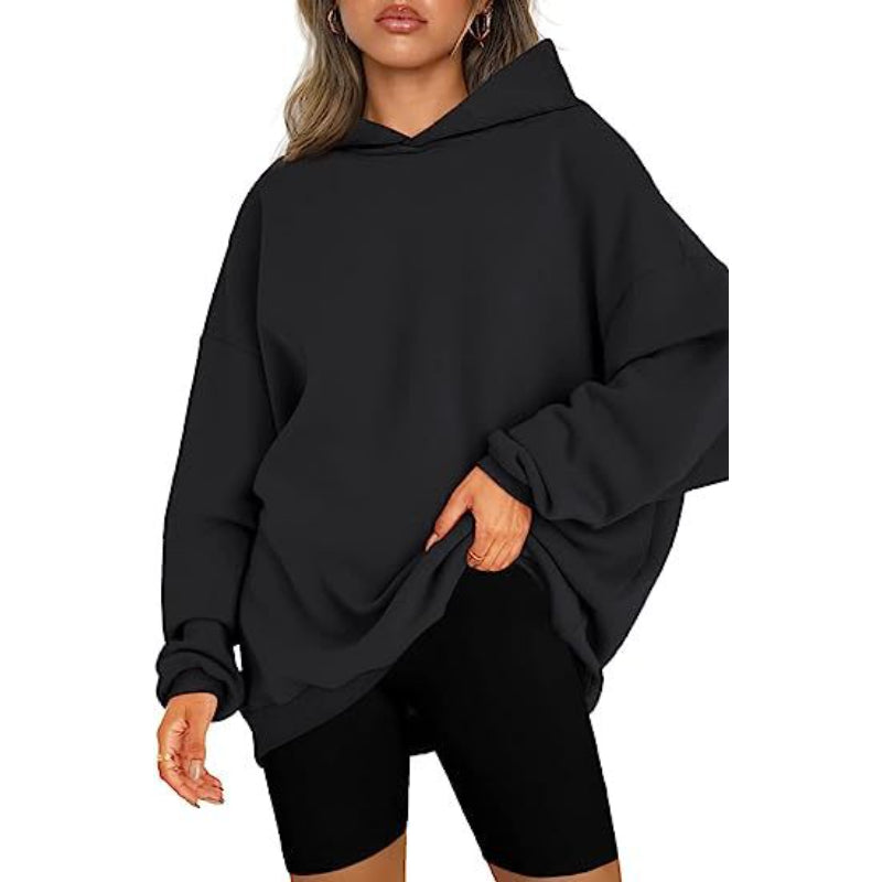 Casual Pullover Oversized Loose Brushed Hoodie