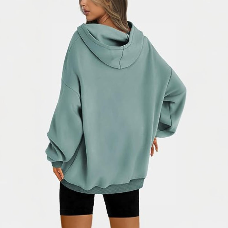 Casual Pullover Oversized Loose Brushed Hoodie