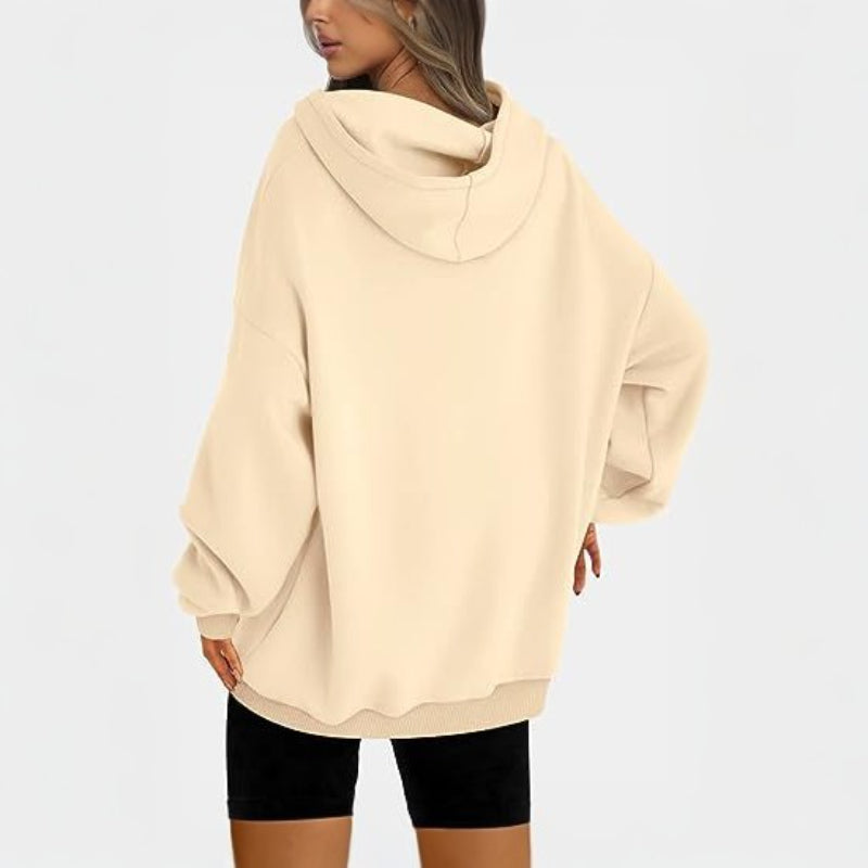 Casual Pullover Oversized Loose Brushed Hoodie